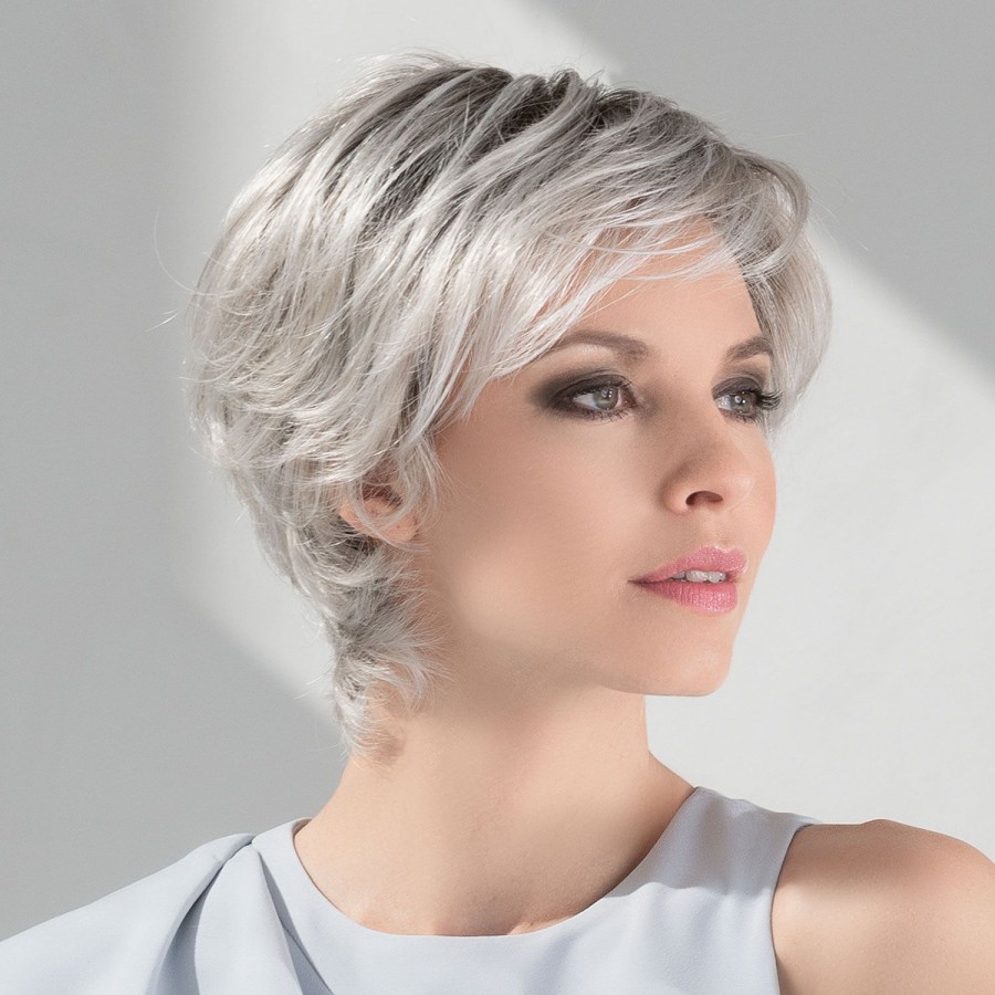 Satin - Silver Blonde Rooted