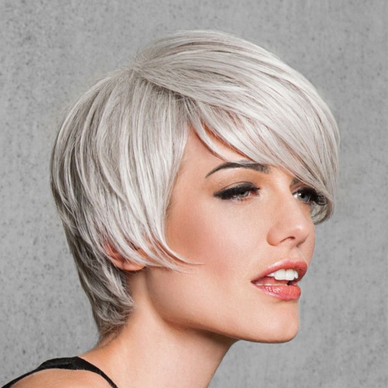 Angle Cut Wig | Silver