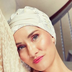 1522 - Amia Turban Printed Linen By House of Christine